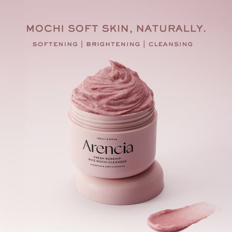 Arencia · Fresh Rosehip Rice Mochi Cleanser 120g